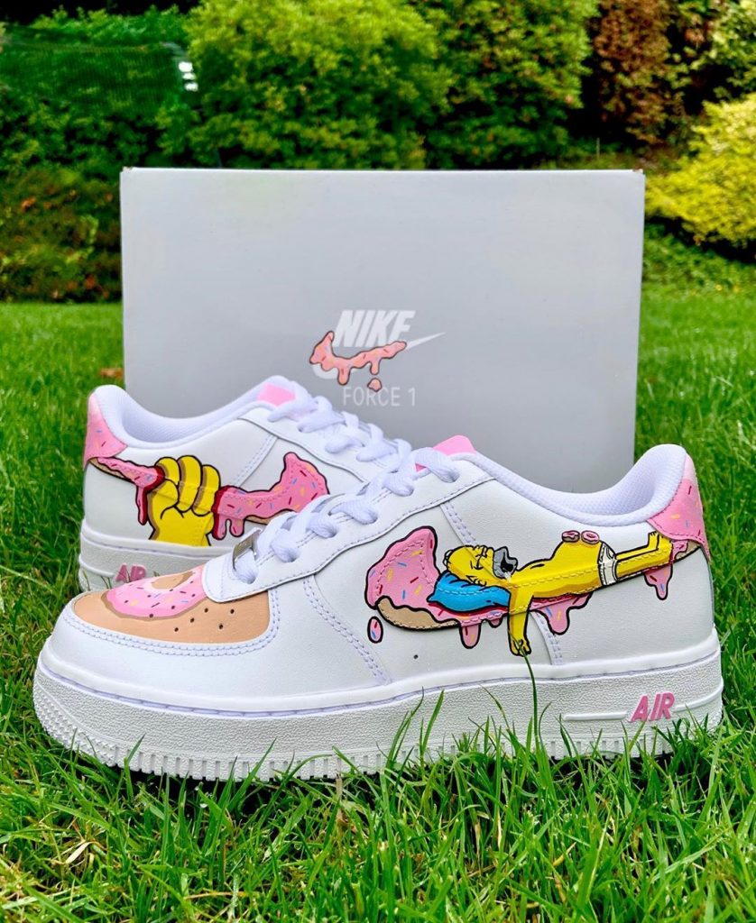 nike air force 1 custom simpsons